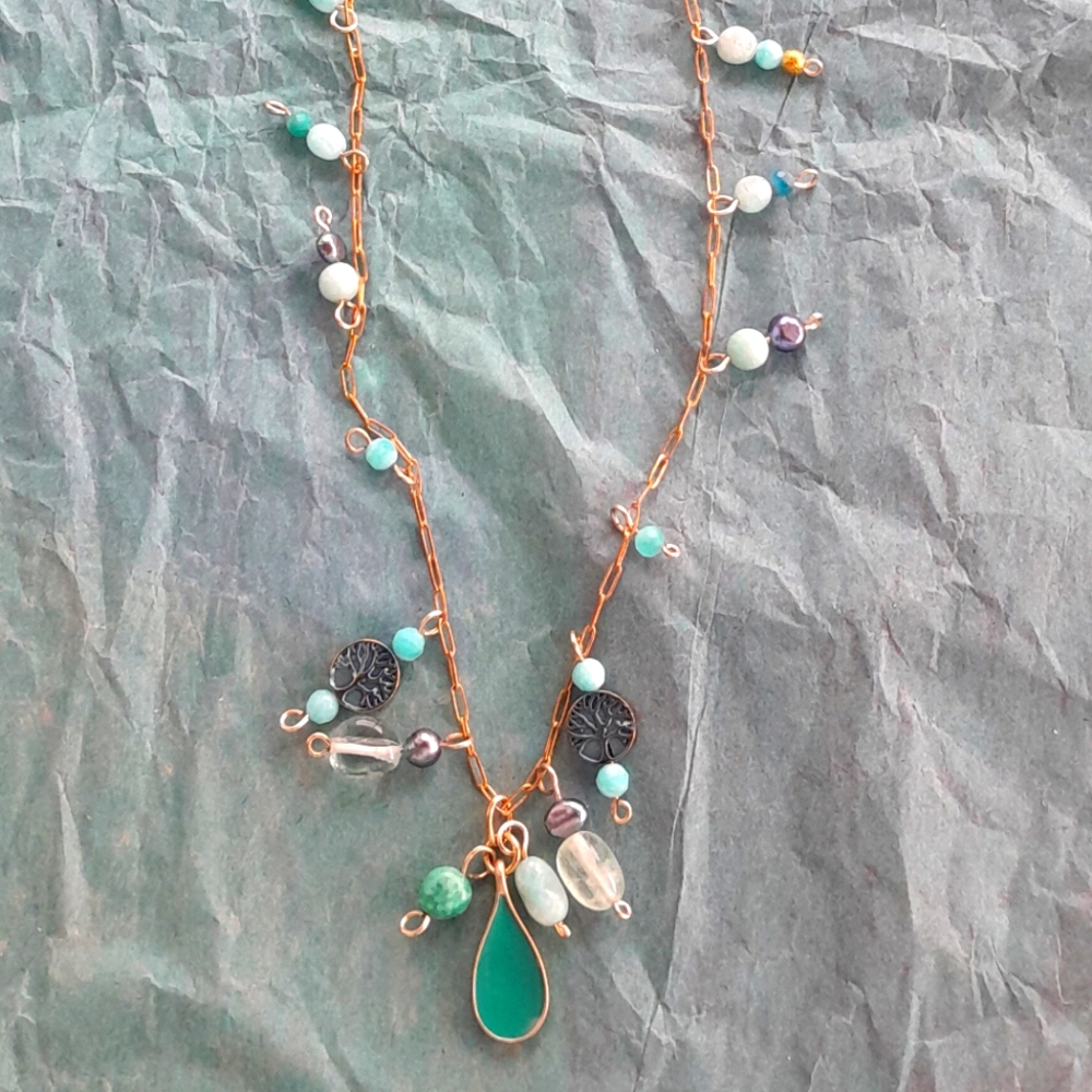 Handmade Necklace With Gemstones